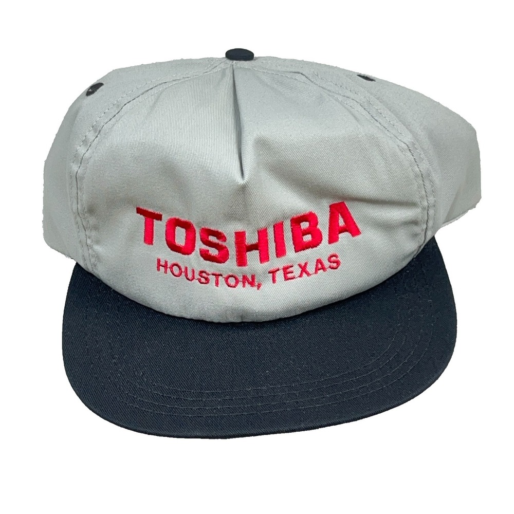 Vintage‎ Toshiba Trucker Hat Cap Snap Back Electronics TV 90s USA Houston Texas